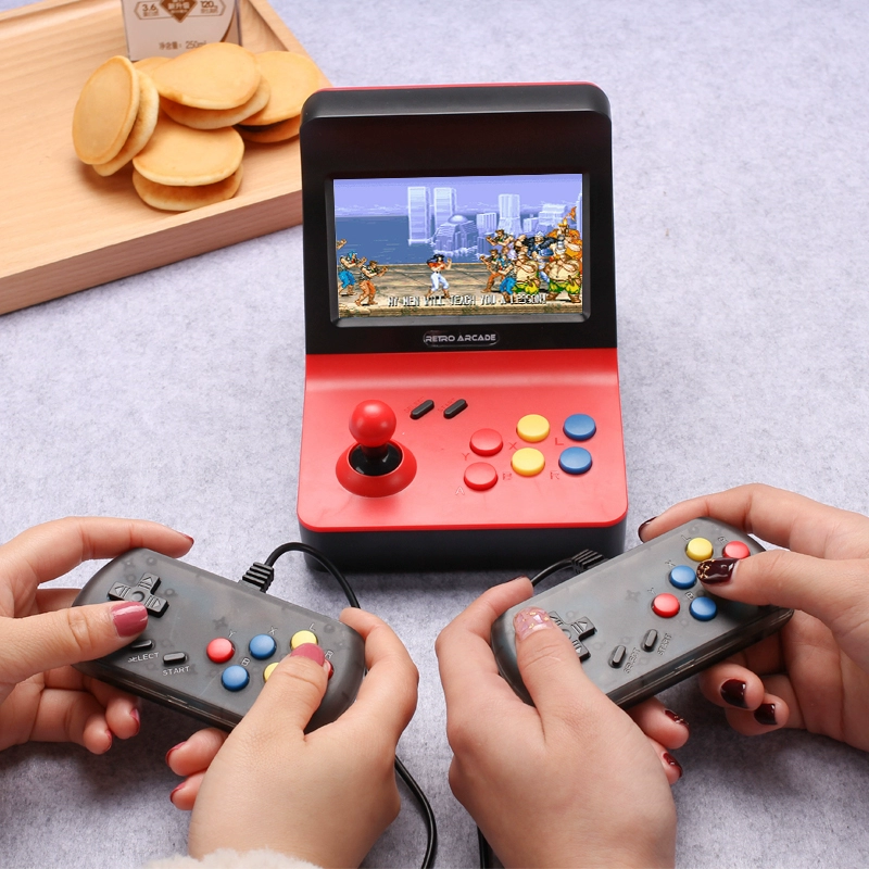 Overlord kid HD 4.3 inch nhân đôi giao diện điều khiển trò chơi cầm tay hoài cổ rocker màn hình lớn mini arcade RETRO ARCADE TV chủ retro GBA Pokemon cầm tay psp trò chơi điều khiển trò chơi