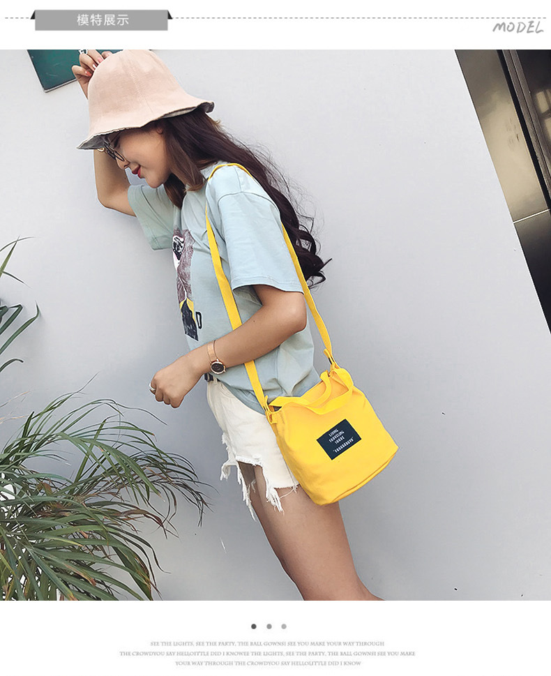 Schoolgirl sails bunk bag Lazy Sail Cloth Bag shopping bags ins Handheld Korean version original Cebu ulzzang Single shoulder SY type