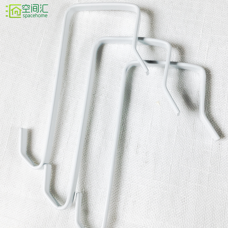 Hole-free simple hook flat line hook door storage hanging bag traceless hook 3 5 to 4CM thickness door universal