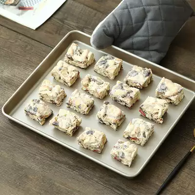 Baking tray oven Household non-stick baking tools Cake roll snowflake crisp rectangular multi-function flat bottom golden mold