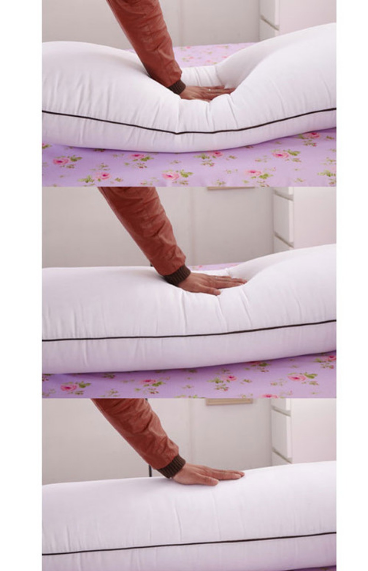 Gối đôi gối đôi gối 1 m 1,2 / 1,5 m dài gối lõi dài gối hai vợ chồng gối sức khỏe gối đôi