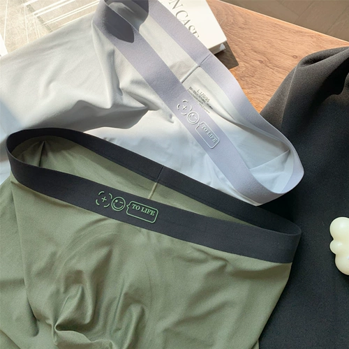 Шелковые трусы, легкие и тонкие быстросохнущие дышащие штаны, высокое комфортное нижнее белье