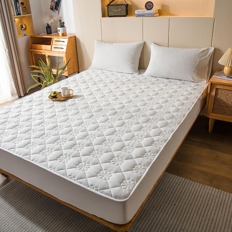 Japanese-style good product thickened cotton bed bag single-piece quilted mattress protective cover single-piece non-slip fixed cotton bed cover