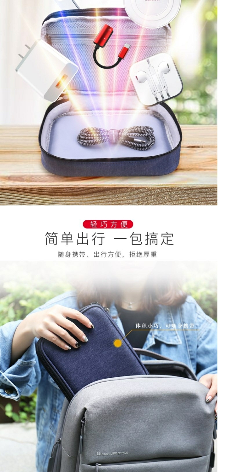 Cáp dữ liệu di động cầm tay hoàn thiện không thấm nước RT lưu trữ kỹ thuật số túi chứa các gói nhỏ chống sốc