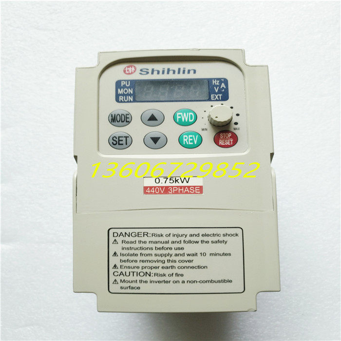 Fineness new Shihlin inverter SS-043-0 75K-D 0 75KW 440V physical shooting