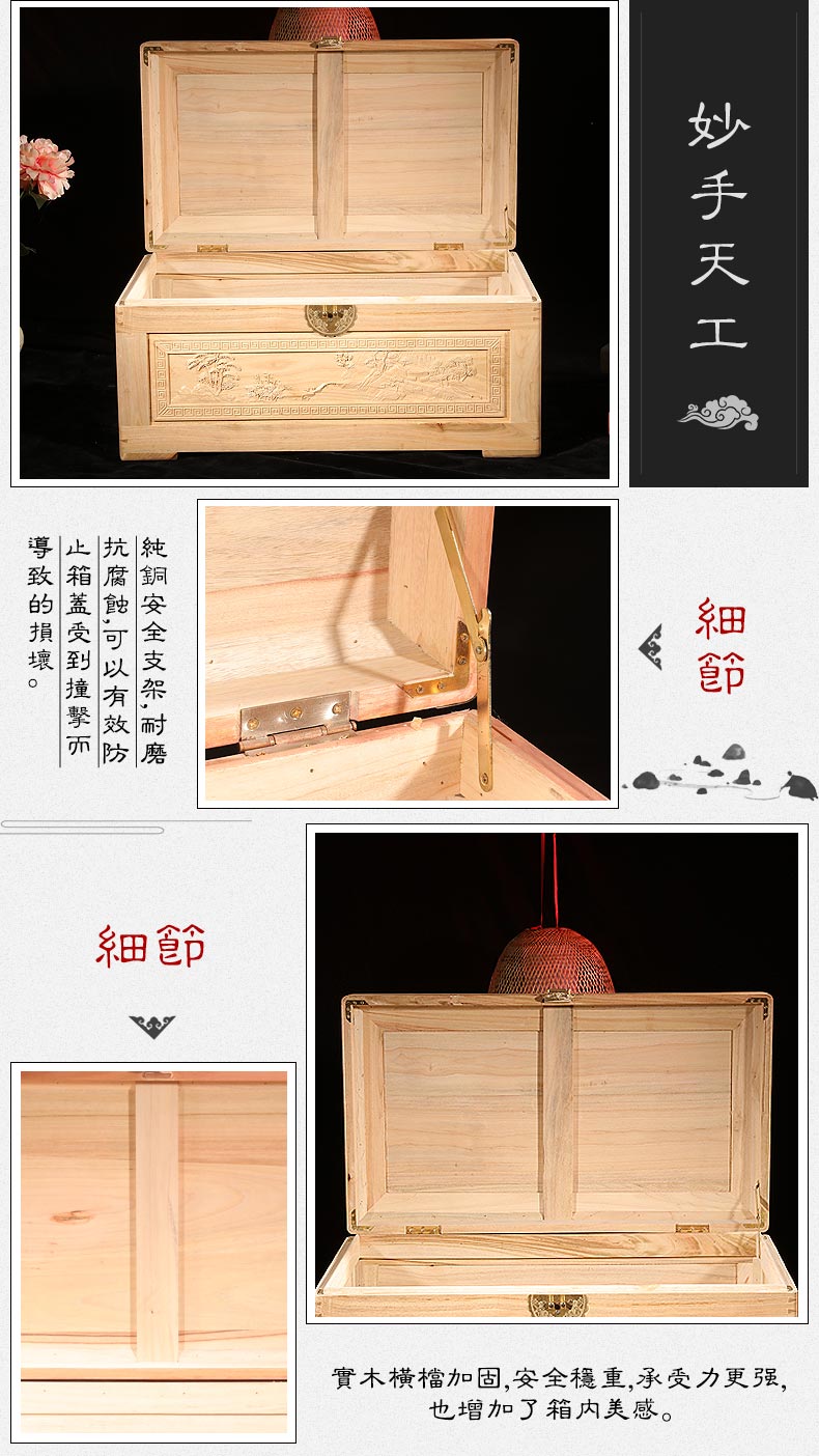 Rắn chạm khắc hộp gỗ sồi cổ Trung Quốc đồ nội thất hộp lưu trữ lớn hình chữ nhật với khóa hộp cưới với hộp đám cưới - Cái hộp hộp gỗ đẹp