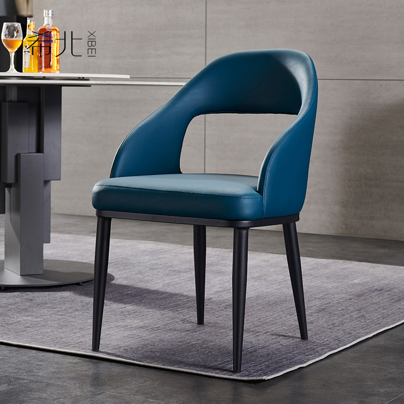 Xibei Nordic Chair Home Modern Simple Stool Dining Chair Light Luxury Dining Chair Net Red Fabric Dining Chair