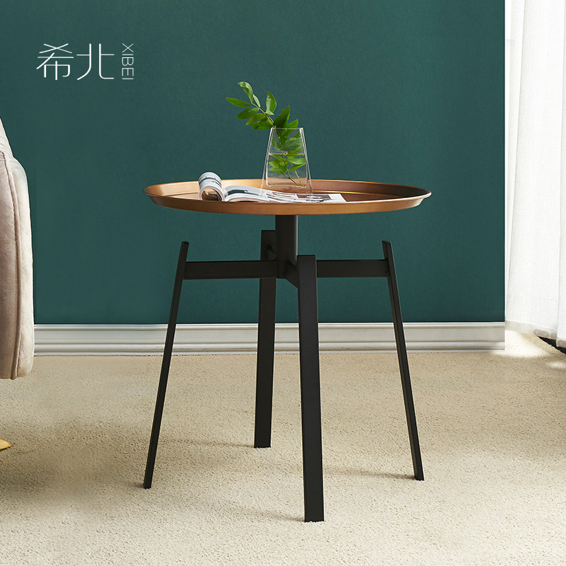 Industrial Wind Edge A Few Small Round Table Small Tea Table Living Room Corner A Few Mobile Sofa Sides A Few Nordic Light Lavish Side Cabinets