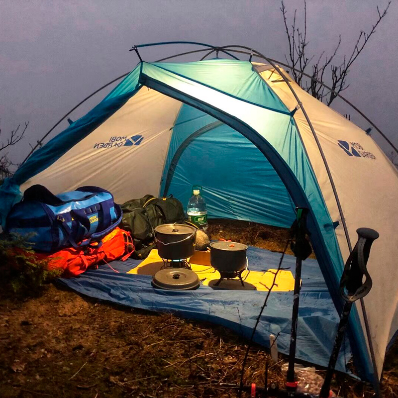 Pastoral Flute Outdoor Climbing Camping Anti-Rainstorm Aluminum Rod Double Super Light Double three-season tent Cold Mountain UL