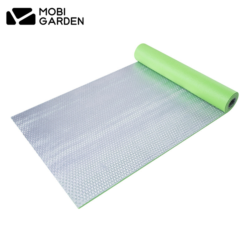 Mugao Di outdoor mountaineering camping camping picnic thick light waterproof casual aluminum film foil moisture proof mat TT pad