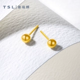 [Десять миллиардов субсидий] Tsl Xie Ruilin Foot Gold Servgs Серьги Light Loodse Betal Простые серьги маленькая осень YK259