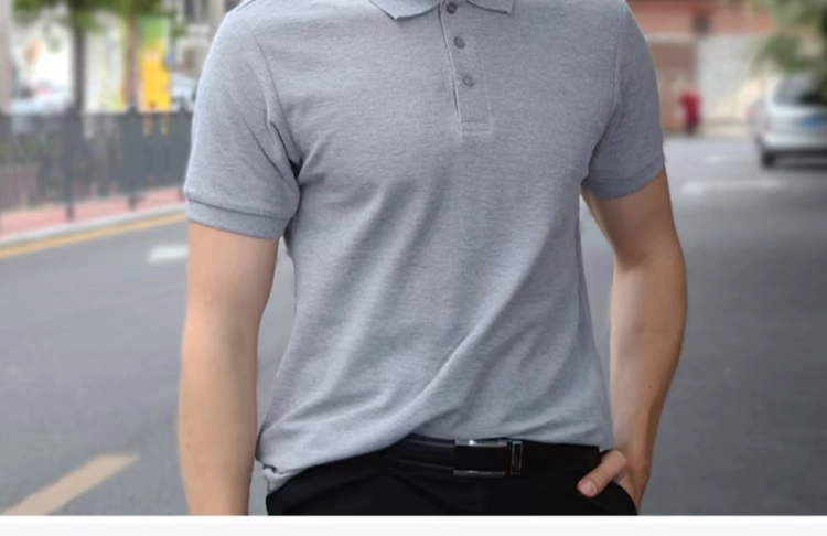 [Mua một tặng một] áo thun cotton mới Paul áo thun nam tay ngắn màu rắn có vạt áo rộng tùy chỉnh