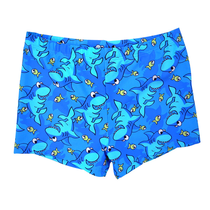 Boys new cute little fish hot spring comfortable handsome swimming trunks Children's fashion swimwear underwater world