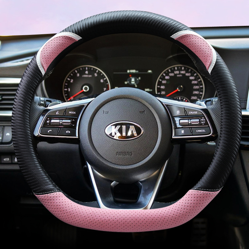 Kia Special Four Seasons Car Steering Wheel Cover Cute Female K2KX3K4K5 Freddy Celatuel Lion Run
