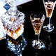 Czech ນໍາເຂົ້າ BOHEMIA crystal glass goblet ແກ້ວເຫລົ້າທີ່ເຮັດຈາກສີແດງແກ້ວເຫລົ້າທີ່ເຮັດຈາກ champagne cup wine set