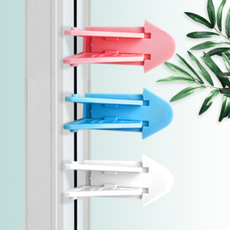 Wardrobe Sliding Door Lock, No-Drill Sliding Door Latch, Anti-Window-Opening Device, Pet Lock, Prevents Cats from Opening the Wardrobe Door