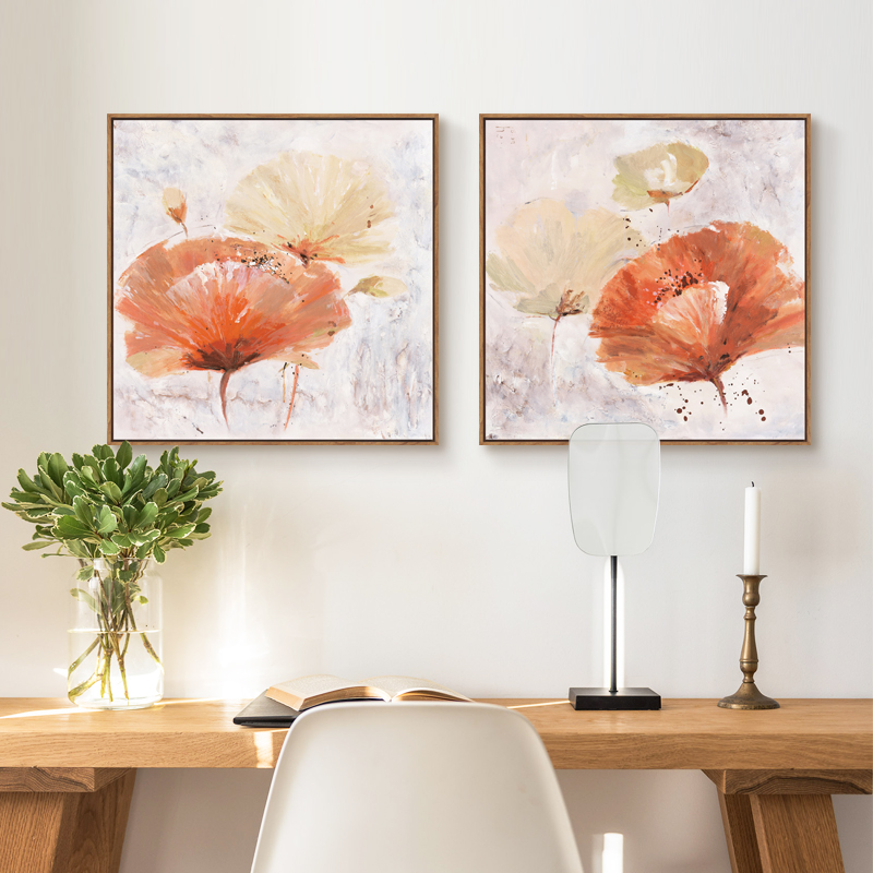 American Light Extravaganza Painting Cozy Floral Decoration Painting Living-room Background Wall Mural Field Dining Room Dining Room Bedside Wall Painting