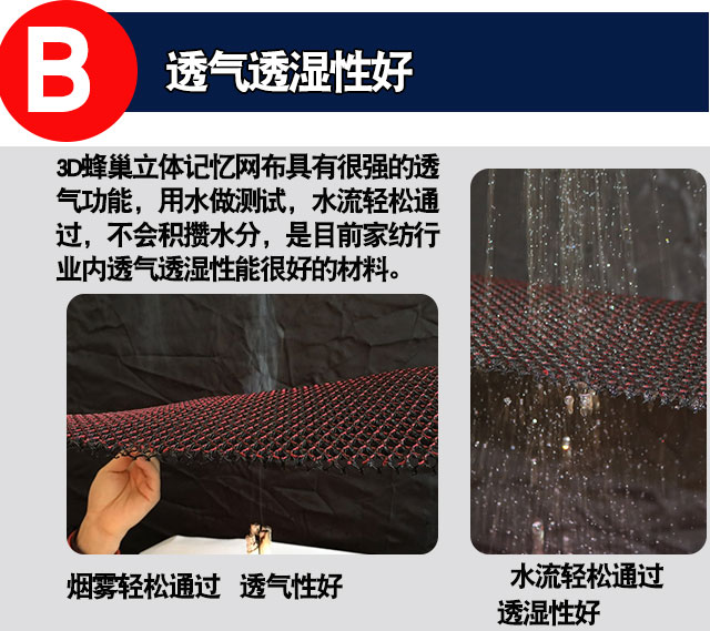 Wuyang Honda WY125-F A P C Vỏ đệm xe máy 3D Honeycomb Net Kem chống nắng Ghế ngồi thoáng khí - Đệm xe máy yên xe máy êm