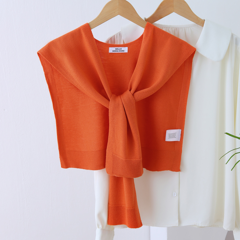 Knitted Shawl for Women, Suitable for Spring, Autumn, and Summer, for Use in Air-Conditioned Rooms, Protects the Neck, Thin Outerwear to Pair with Dresses and Shirts, Trendy Korean Style Knitted Shawl for Women, Suitable for Spring, Autumn, and Summer, for Use in Air-Conditioned Rooms, Protects the Neck, Thin Outerwear to Pair with Dresses and Shirts, Trendy Korean Style