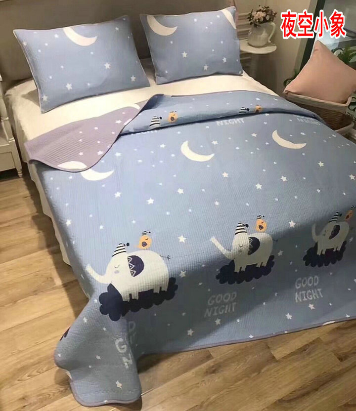 Twill bông phong cách Hàn Quốc bí mật quilting mùa hè tấm trải giường nệm mùa hè bộ đồ giường mát mẻ ba bộ ga giường everon giảm giá