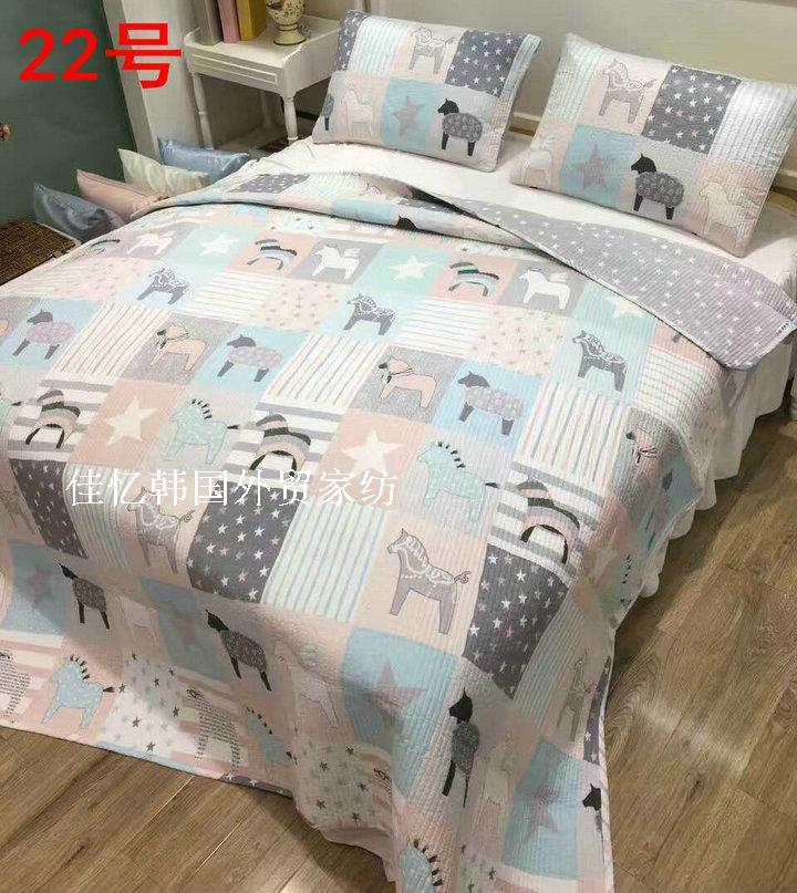 Twill bông phong cách Hàn Quốc bí mật quilting mùa hè tấm trải giường nệm mùa hè bộ đồ giường mát mẻ ba bộ ga giường everon giảm giá