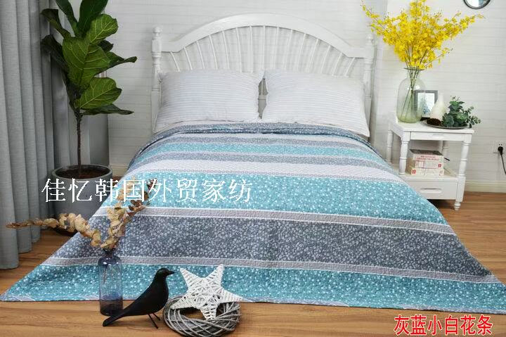 Cotton twill rửa in chăn bông quilted tấm trải giường mùa hè mát mẻ pad bộ đồ giường chiếu ra trải giường