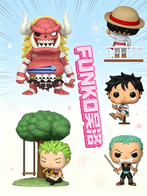 Funko Pop One Piece Ozzy Zoro Young Luffy Young Zoro Official Protective Case