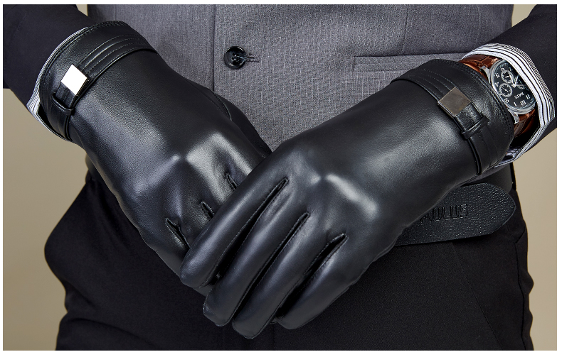 Gants pour homme      en peau de mouton - Ref 2782429 Image 18