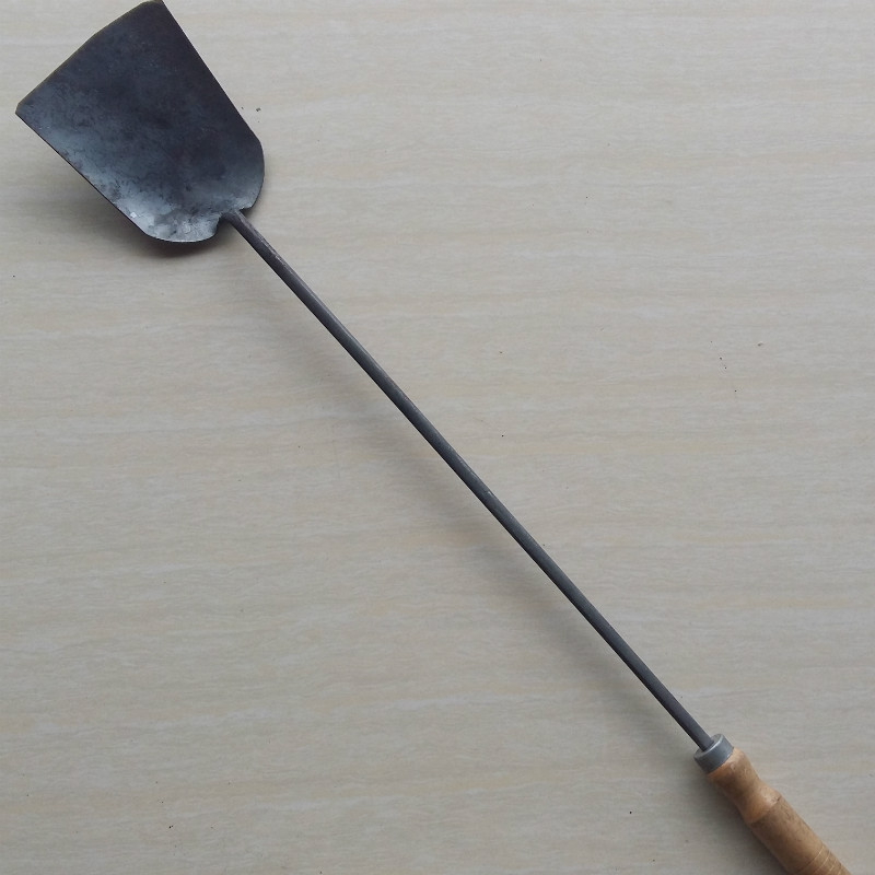 Thìa dài thêm tay dài xẻng sắt nấu bếp nấu xẻng nhỏ rèn sắt xẻng nồi xẻng carbon - Phòng bếp chảo rán