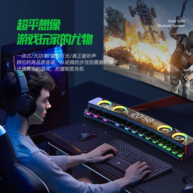 [Computer Companion] Sony Ericsson Desktop Computer Laptop Bluetooth Speaker Subwoofer Gaming New E-Sports Audio