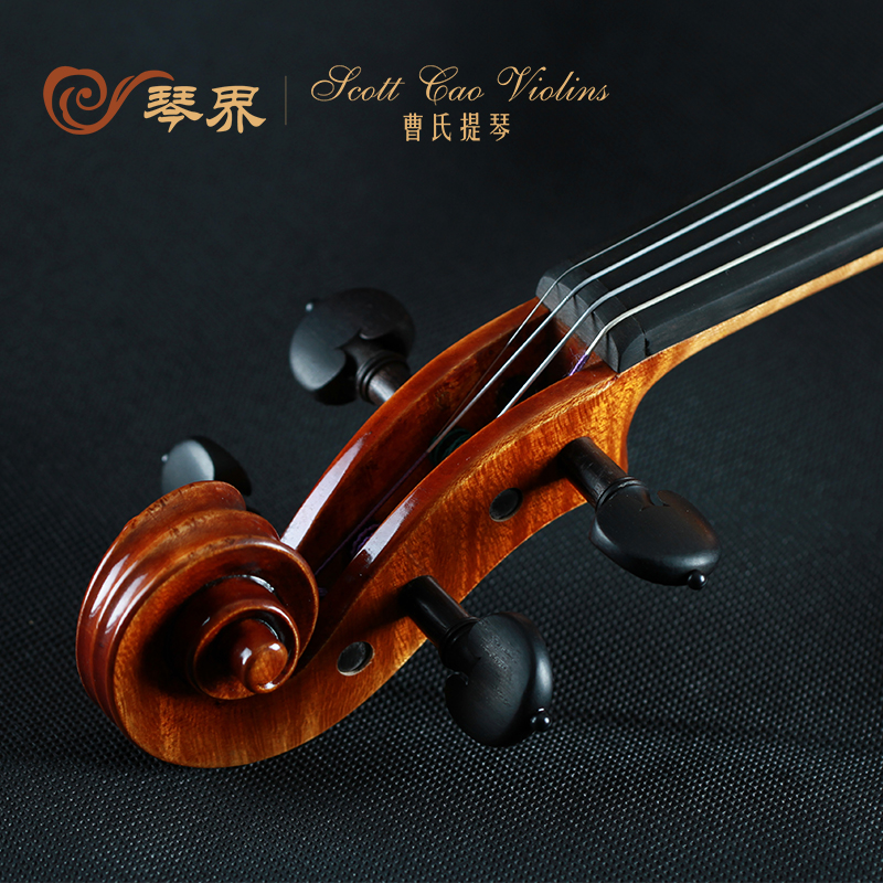 Cao's Violin Examination Examination Professional Level Playing Class Master Imitation Ancient Solid Wood Violin Oexpect Pure Handmade 850