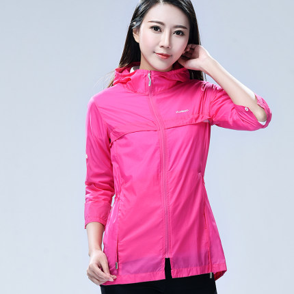 女士防晒衣女2018夏季薄款 时尚 透气皮肤衣速