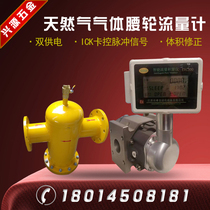 LLQ Smart Gas Roots Flowmeter Biogas Gas LPG Volume Correction Natural Gas Waist Wheel Flowmeter