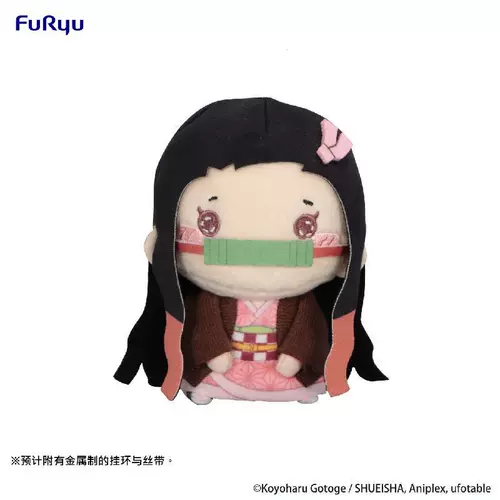 Bilibili 2025 новые товары на складе FURYU Demon Slayer MOCHIPICO Cat Mouth плюшевая кукла