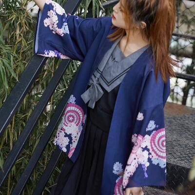 taobao agent bilibili 哔哩哔哩 2233 Cherry Blossom Feather Weaving Jacket Printed Clothing Anime Peripherals