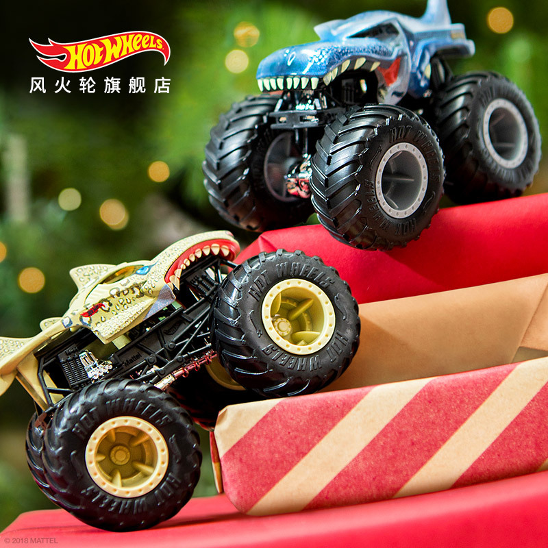 Hot Wheels Wild Bigfoot Series Children's Car Boys' Toy Off-Road Climbing Beach Toy Car Fyj44