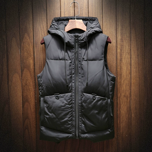 Мужской демисезонный жилет, трендовая куртка, комплект с пухом, 2020, в корейском стиле