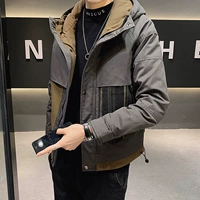 Пуховик, короткая толстовка с капюшоном для школьников и студентов, удерживающая тепло куртка, коллекция 2021, увеличенная толщина