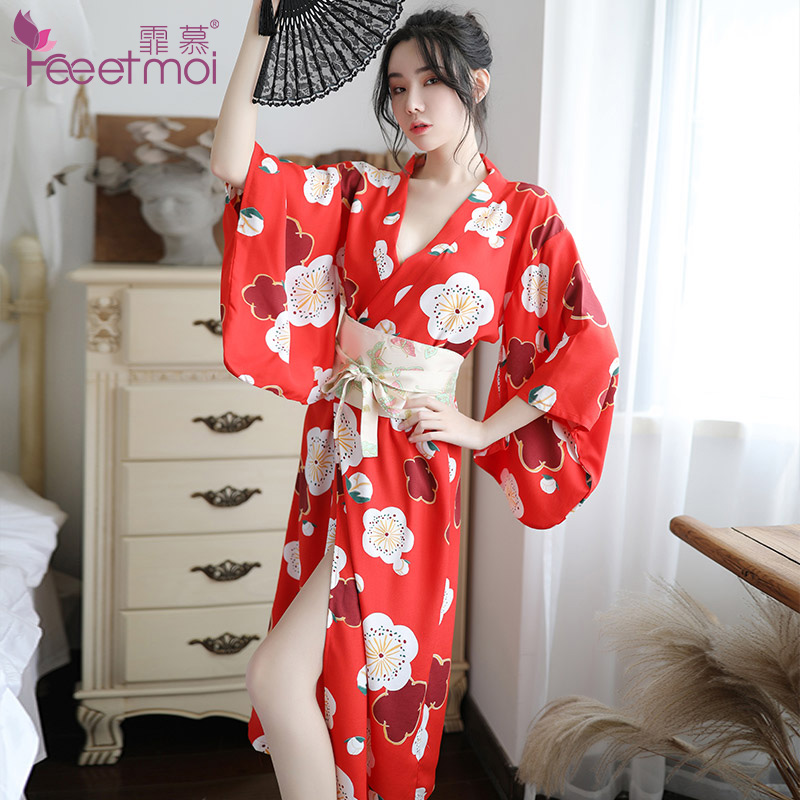 Japanese Cosplay Kimono Pajamas Women/'s Girl Lingerie Set Dress