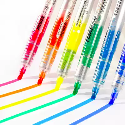 White snow fluorescent pen 5 colors 10 colors students use fluorescent pen color direct marker pen marking pen multi-color color pen