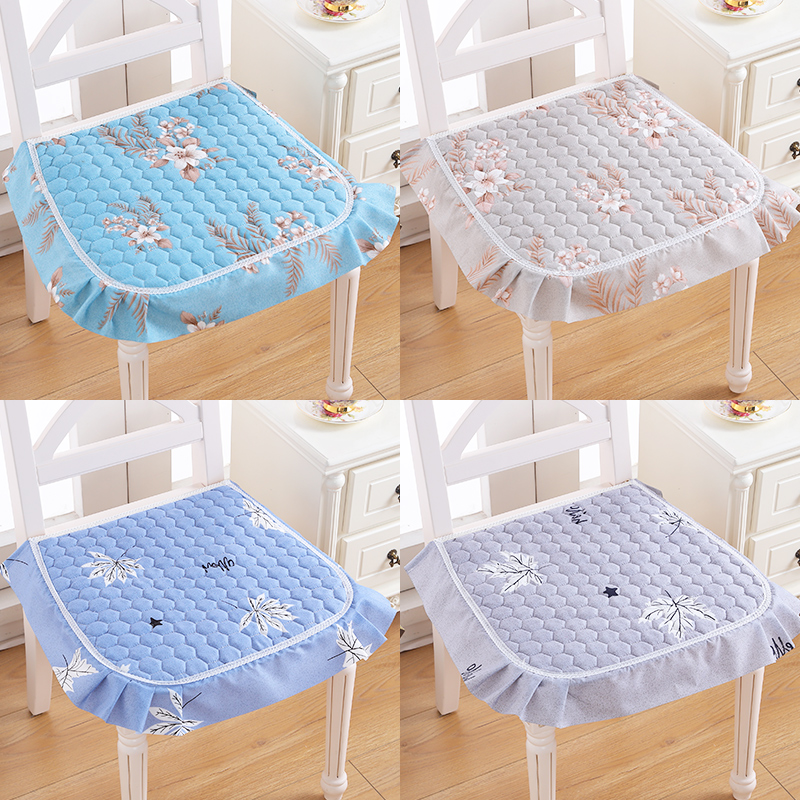 Dining chair cushion home anti-slip chair cushion stool cover Four seasons General European style fart cushion dining table and chairs cover seat cushion sub-Taobao