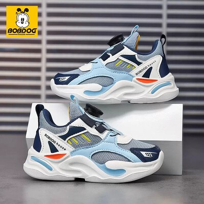 Babudou Boys' Shoes 2026 New Spring and Autumn Children's Sports Shoes for Older Kids, Lightweight Breathable Mesh for Elementary School Students — 2