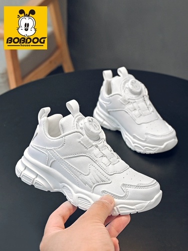 Детская белая обувь для мальчиков, дышащая спортивная обувь