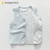 Áo gi lê trẻ em mùa xuân và mùa thu mỏng không tay nam và nữ áo bé gái cotton bên ngoài mặc vest vest vest