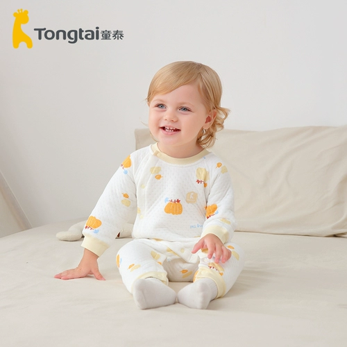 童泰 Детское демисезонное зимнее стеганое удерживающее тепло боди для новорожденных для раннего возраста, осенний сезон