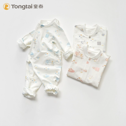 童泰 Детский демисезонный лонгслив подходит для мужчин и женщин для девочек, детское боди для новорожденных