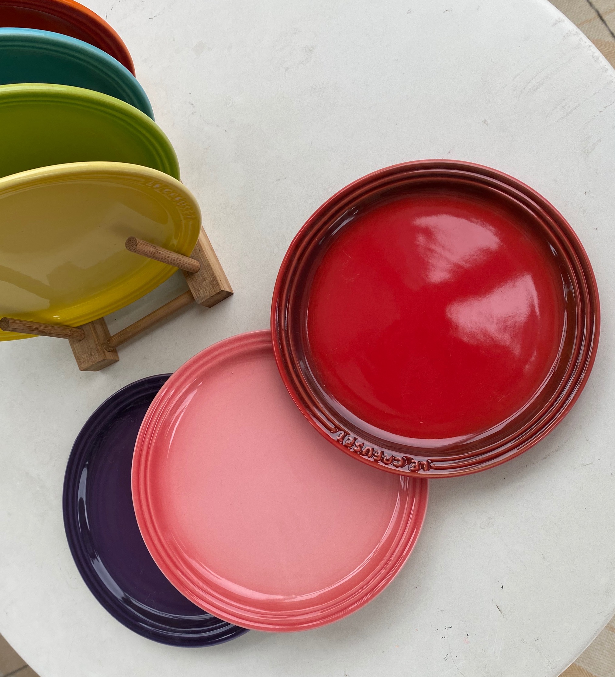 K's foreign trade imported tableware pre-dinner disc disc dessert plate gradient ceramic Nordic cold plate