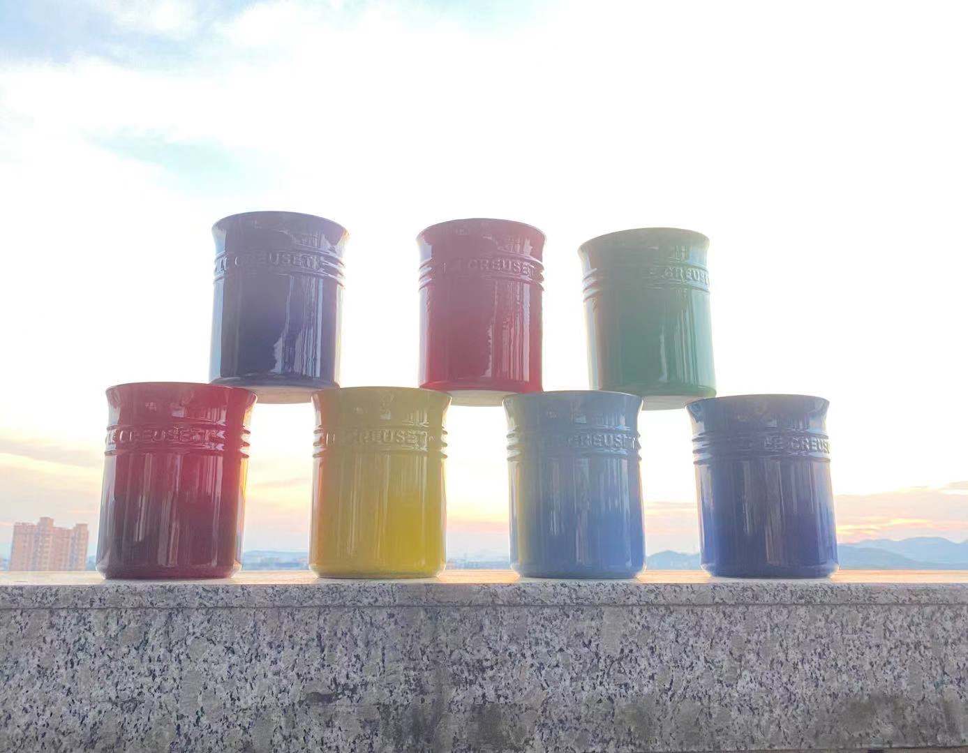 K Home Foreign Trade Color Ceramic Gradient Flower Bucket Tool Bucket Ornament