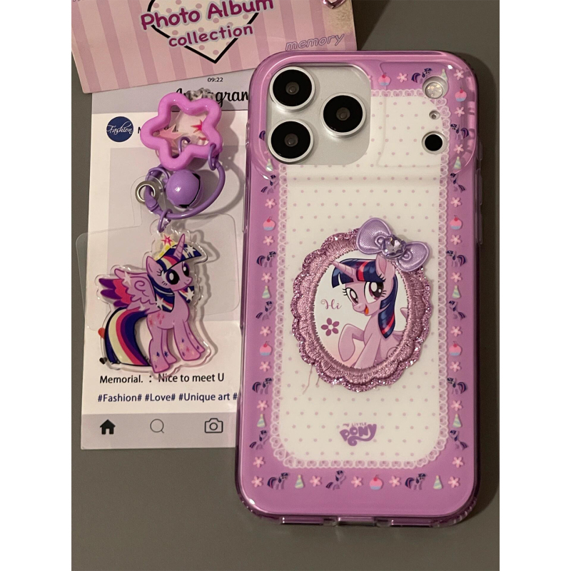 Korean and Japanese Cartoon Cute Embroidered My Little Pony Twilight Sparkle Suitable for iPhone 17 Pro Max Phone Case Apple 17 New Model 16 Pro Full Coverage 14 Anti-Drop 15 Pm Women's Model 17 Pro Super Popular and Beautiful Korean and Japanese Cartoon Cute Embroidered My Little Pony Twilight Sparkle Suitable for iPhone 17 Pro Max Phone Case Apple 17 New Model 16 Pro Full Coverage 14 Anti-Drop 15 Pm Women's Model 17 Pro Super Popular and Beautiful
