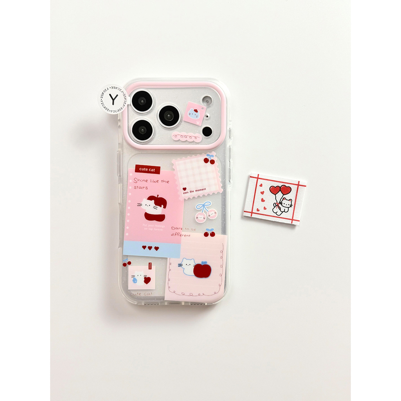 Matte Cute Red Apple Cat Label Suitable for iPhone 18 Pro Max Phone Case with Chain, New Apple 18 Pro, Full Coverage for 15, Anti-Drop for 16 Pro Max, Female Model for 17, 17 Pro, Unique and Very Attractive Matte Cute Red Apple Cat Label Suitable for iPhone 18 Pro Max Phone Case with Chain, New Apple 18 Pro, Full Coverage for 15, Anti-Drop for 16 Pro Max, Female Model for 17, 17 Pro, Unique and Very Attractive